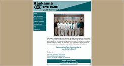 Desktop Screenshot of kaukaunaeyecare.com